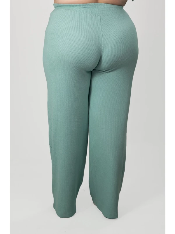 REF : 2888 CALÇA PANTALONA FLANELADO CANELADO TERMICO PLUS  SIZE