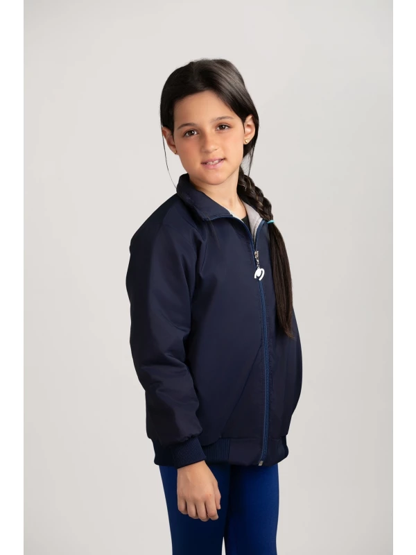 REF : 028 JAQUETA CORTA  VENTO  E FORRO MATELASSADO FIBRA INFANTIL TAM 2 AO 8