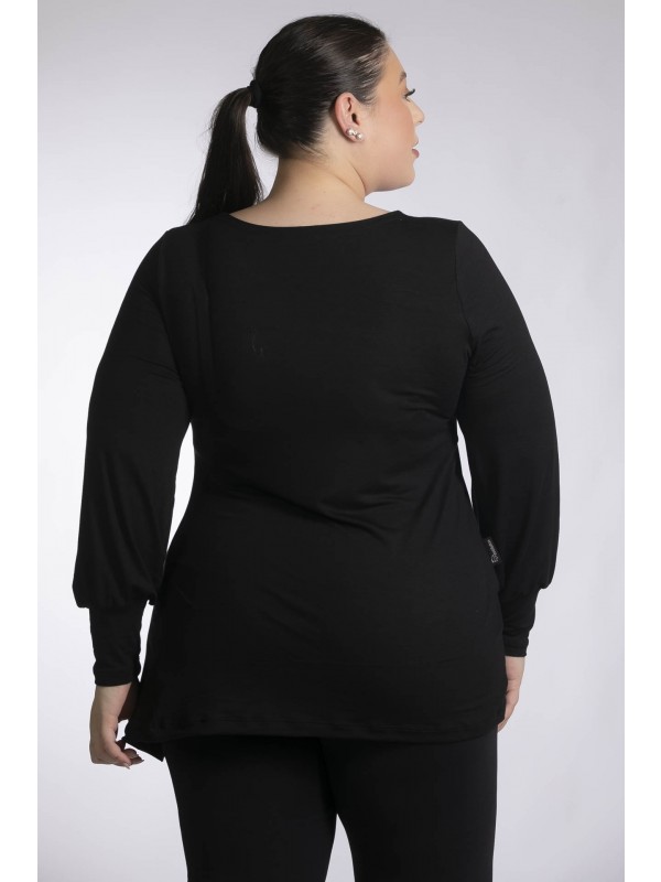 2638 BLUSA PLUS SIZE VISCOLYCRA COM  RECORTE