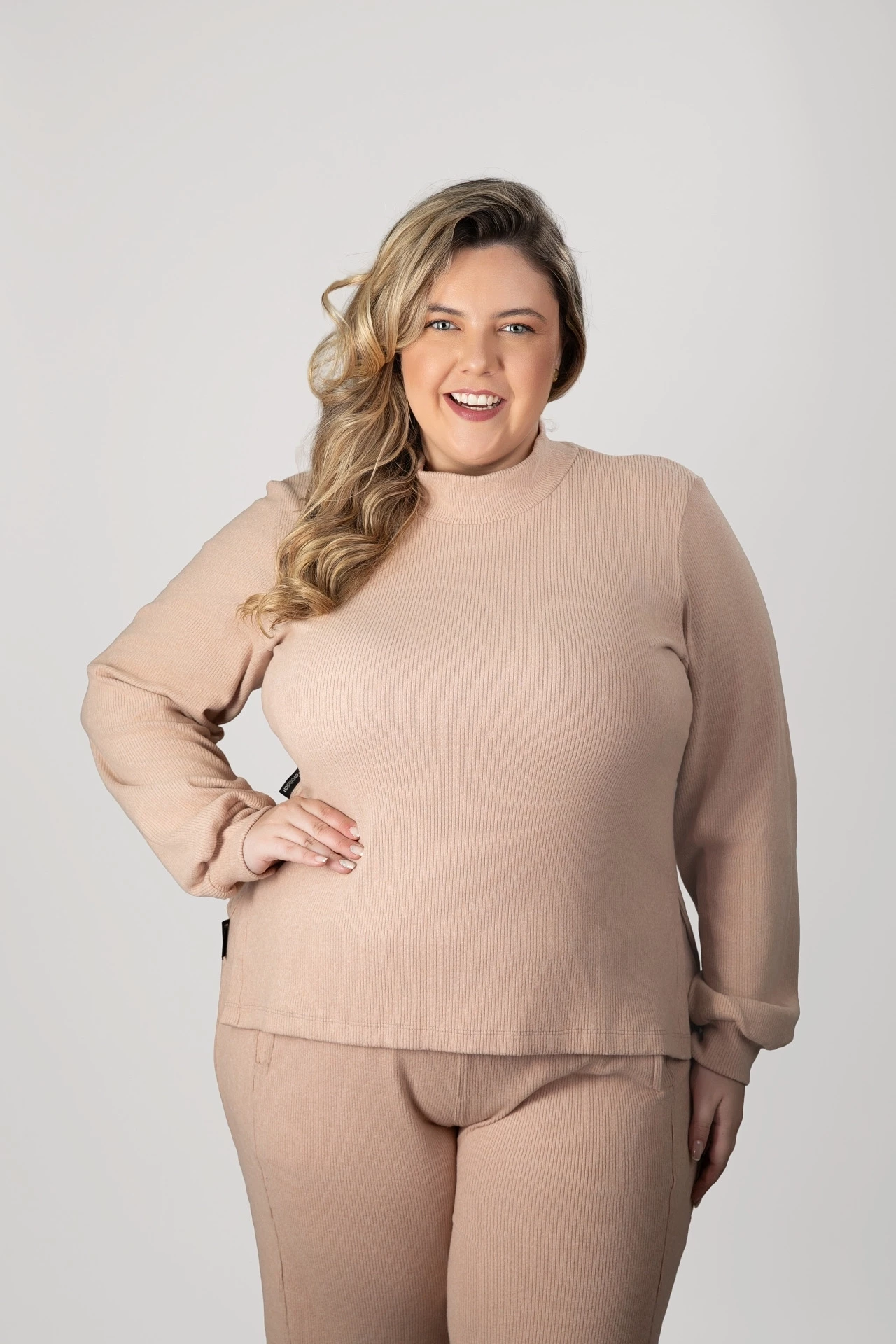 REF : 2892 SOBRELEGING PLUS  SIZE  CANELADO TRICOT FLANELADO