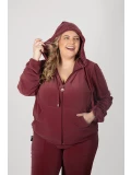 REF : 2896 JAQUETA  PLUS SIZE PLUSH CANGURU