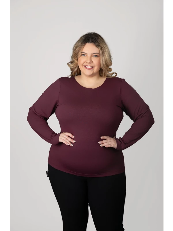 REF : 2905 BLUSA  PLUS  SIZE MANGA  LONGA COM PUNHO  VISCO BALI
