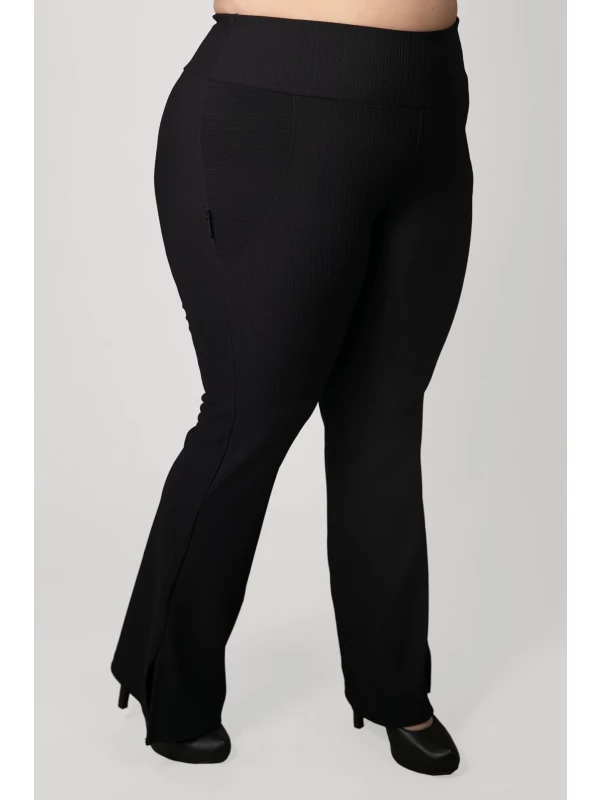REF : 2887 CALÇA FLARE MICRO BABY PLUS  SIZE