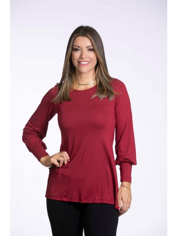 2637 BLUSA VISCOLYCRA COM RECORTE