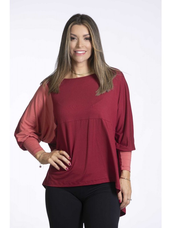 2593 BLUSA MORCEGO AMPLA 2 CORES