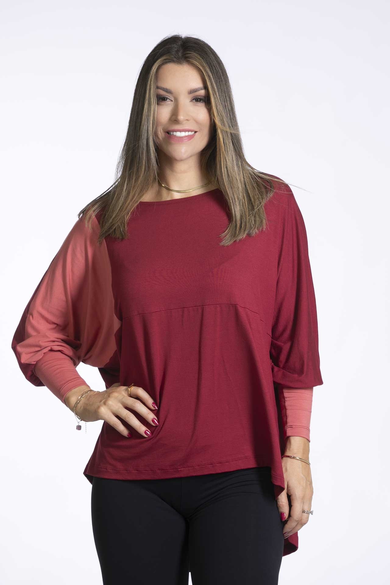 2593 BLUSA MORCEGO AMPLA 2 CORES