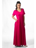 2555 VESTIDO VISCOLYCRA LISO LONGO